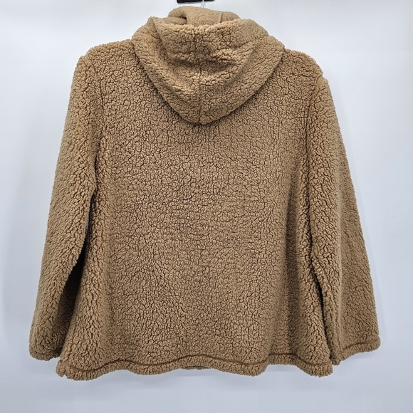 Koolaburra by UGG teddy bear sherpa fleece pullover hoodie womens size medium - Picture 2 of 5